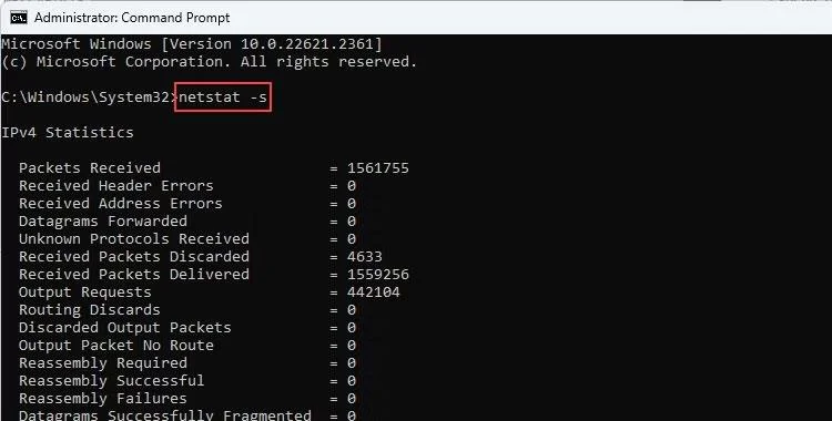 Ağ etkinliğini izlemek için Windows 11'de Netstat komutu nasıl kullanılır?