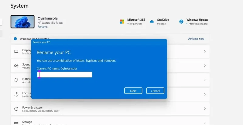 Hoe u de pc-naam kunt oplossen, is een ongeldige fout op Windows 11