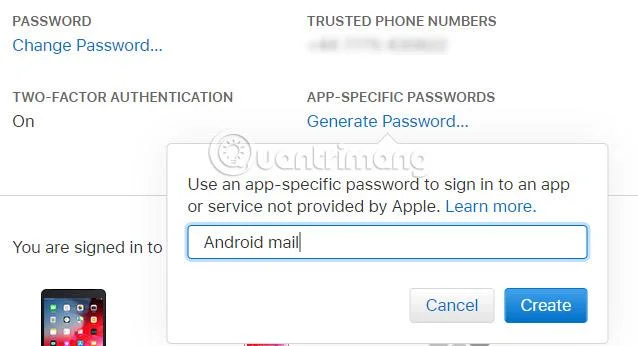 iCloudメールの設定