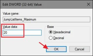 Helah untuk menambah bilangan item yang dipaparkan dalam Jump List pada Windows 10