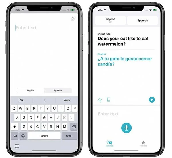 Cara menggunakan apl Terjemah baharu pada iPhone