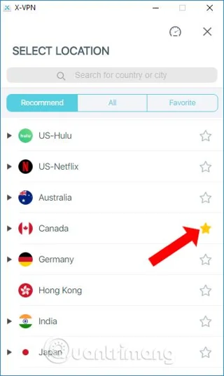 Cara menggunakan X-VPN untuk melayari web tanpa nama pada Windows