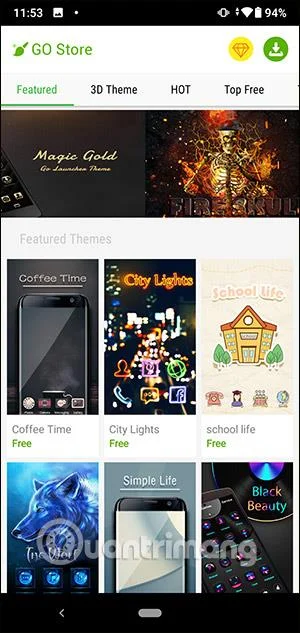 Cara menggunakan Go Launcher untuk memasang tema untuk Android