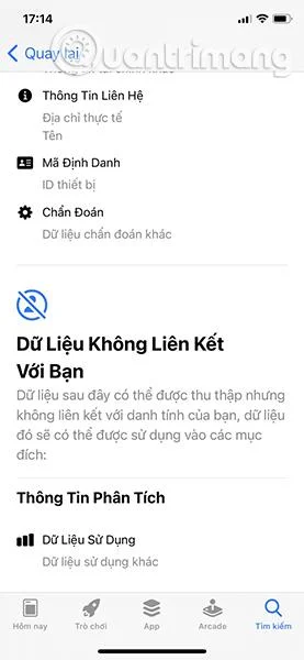 Apakah maklumat yang dijejaki apl pada iOS 14?