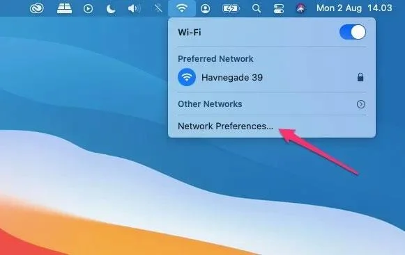 Bagaimana untuk melupakan/memadam rangkaian WiFi pada Mac