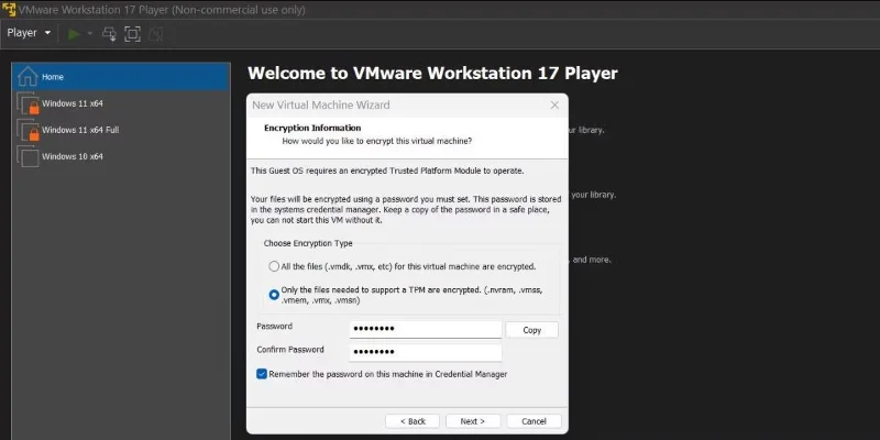 Instructies voor het installeren van Windows 11 op een virtuele machine, het installeren van Windows 11 op VMware