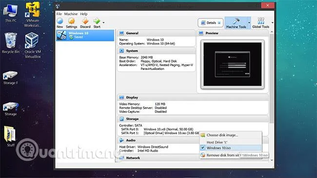 Bagaimana untuk mencipta mesin maya Windows 10 dengan VMware Player dan VirtualBox