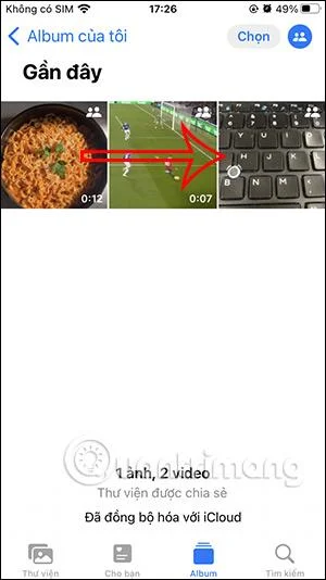 Cara menambah foto pada album kongsi iPhone