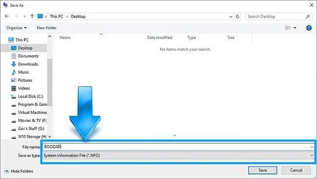 Windows 10'da sistem bilgi dosyaları nasıl oluşturulur