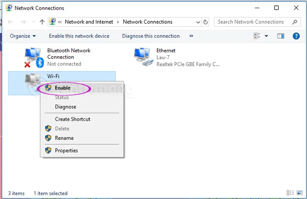 Windows 10 で WiFi をオンにする方法