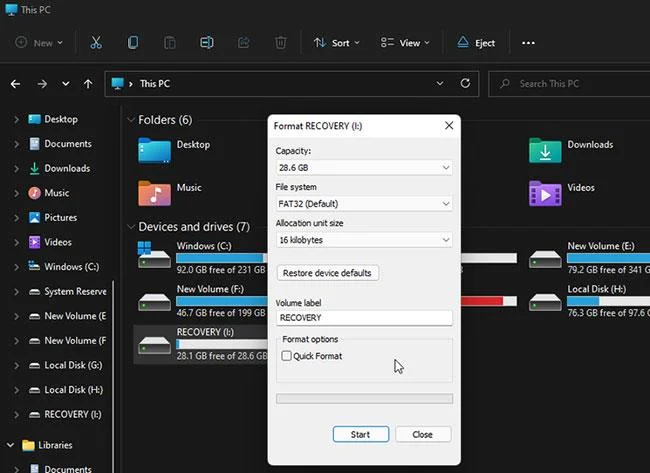 Hoe het probleem op te lossen dat zich voordeed tijdens het maken van de herstelschijf op Windows