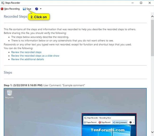 Comment ouvrir et utiliser Steps Recorder sous Windows