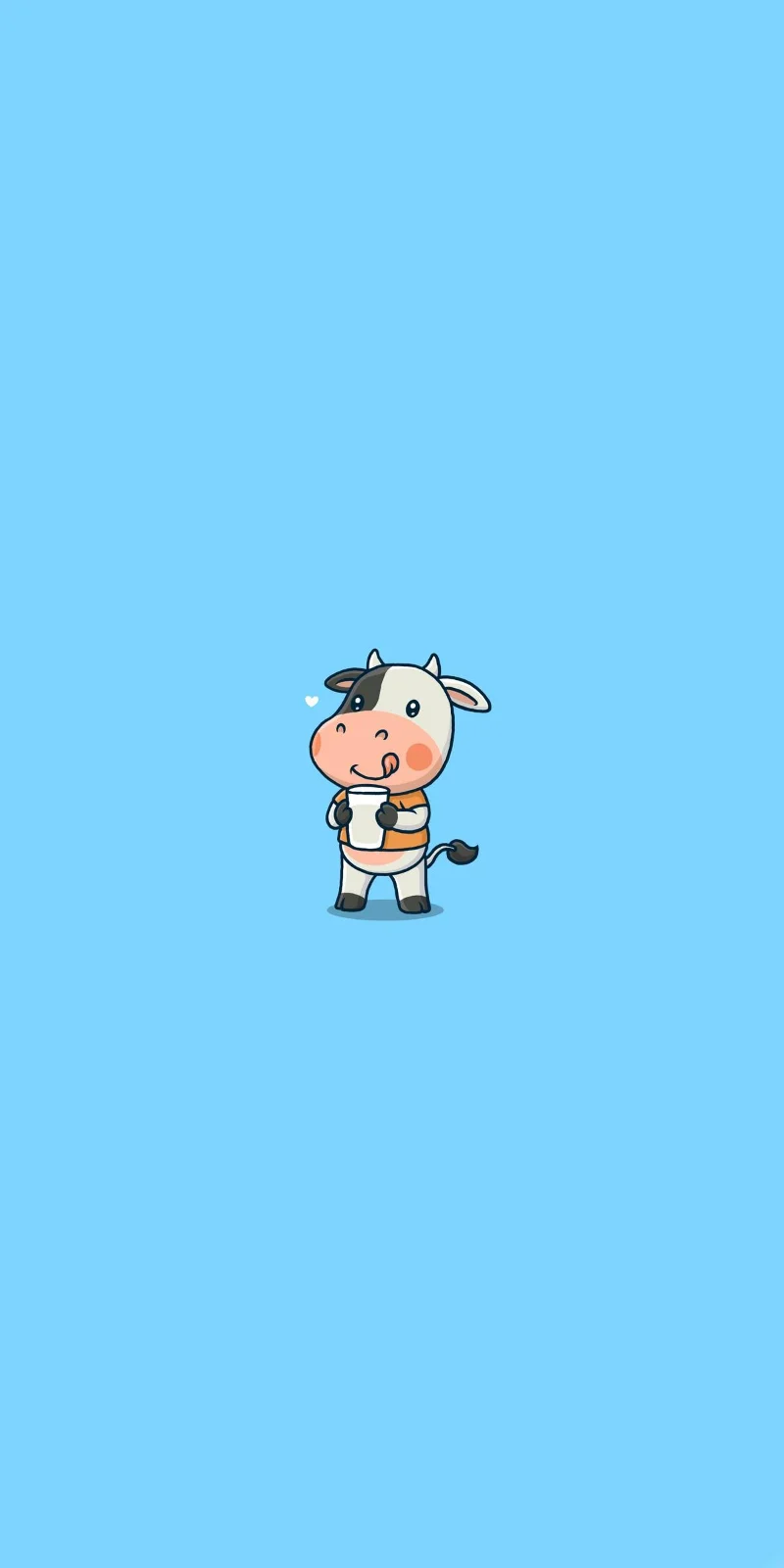 Kertas dinding lembu tenusu comel, gambar lembu tenusu comel