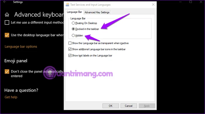 Comment corriger l'erreur de perte de la barre de langue sous Windows 10