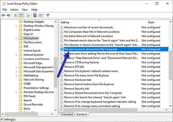 Bagaimana untuk menyekat pengguna daripada mengakses pemacu untuk keselamatan dalam Windows