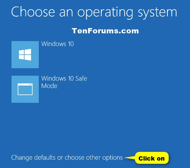 Bagaimana untuk memilih sistem pengendalian lalai untuk boot dalam Windows 10
