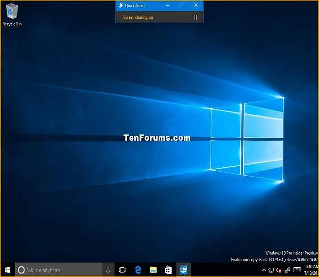 Cara mendapatkan sokongan jauh dengan aplikasi Quick Assist dalam Windows 10