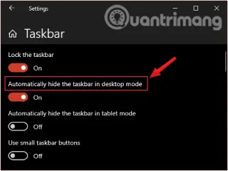 Windows 10da Görev Çubuğunu gizlemek son derece kolaydır