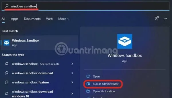 Hoe Windows Sandbox op Windows 11 te activeren