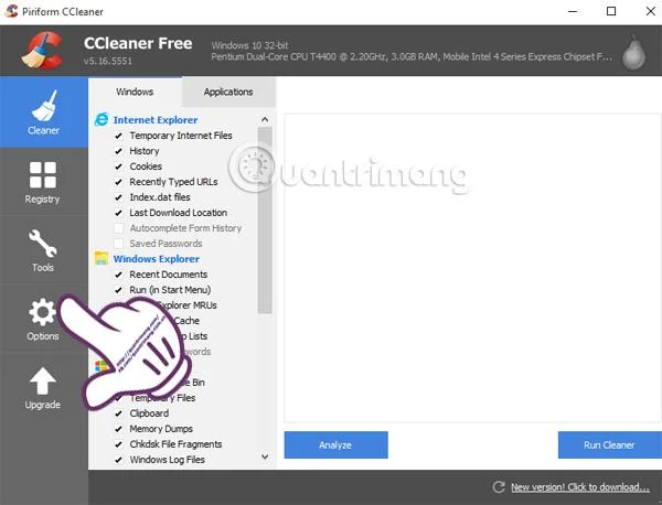 CCleaner için fabrika ayarlarını geri yükleme talimatları