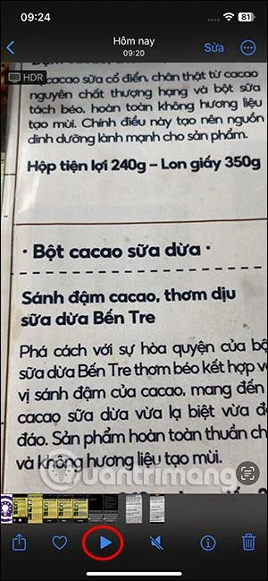 Bagaimana untuk menyalin teks Vietnam dalam foto pada iPhone