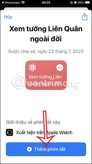 Arahan untuk melihat Jeneral Lien Quan dalam kehidupan sebenar