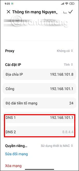 Configurer DNS sur Android