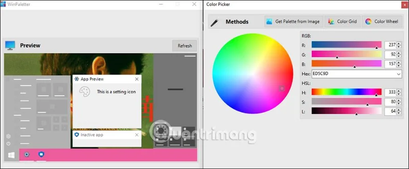 WinPaletter kullanarak Windows'ta Başlat düğmesinin rengi nasıl değiştirilir?