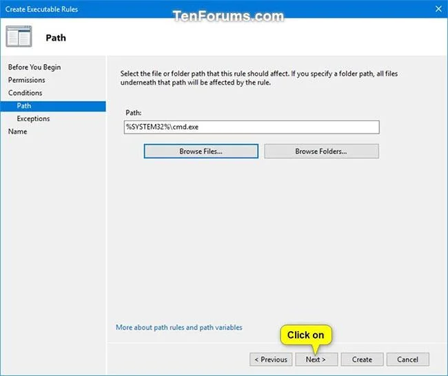 Yürütülebilir dosyaların Windows 10'da çalışmasına izin vermek veya engellemek için AppLocker nasıl kullanılır?