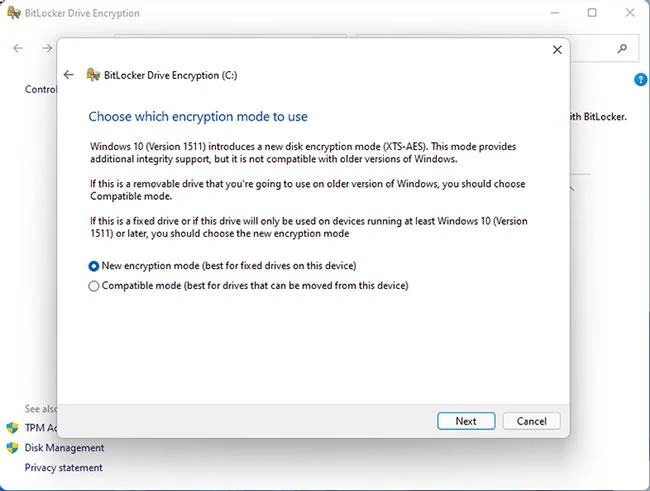 Windows 11 sabit diski nasıl şifrelenir