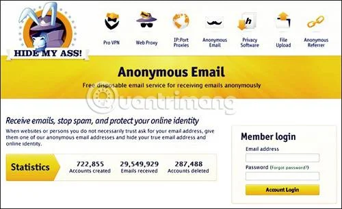 Hantar e-mel rahsia tanpa nama dengan 18 tapak web yang hebat ini