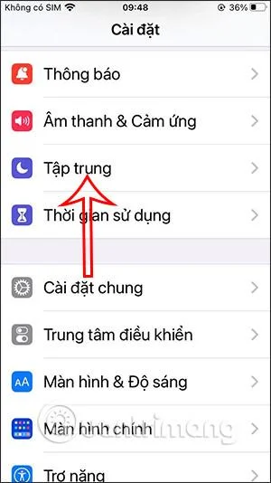 Bagaimana untuk memadamkan mod Fokus pada iPhone