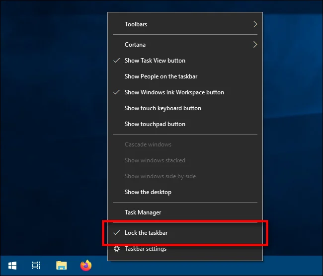 Windows 10'da Görev Çubuğunun yüksekliğini veya genişliğini değiştirme