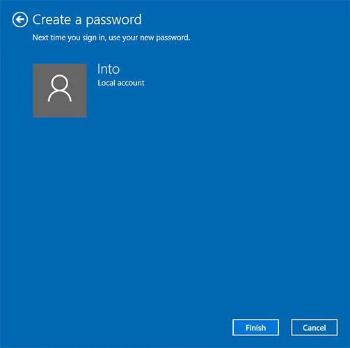 Bagaimana untuk menambah kata laluan ke akaun tempatan dalam Windows 10