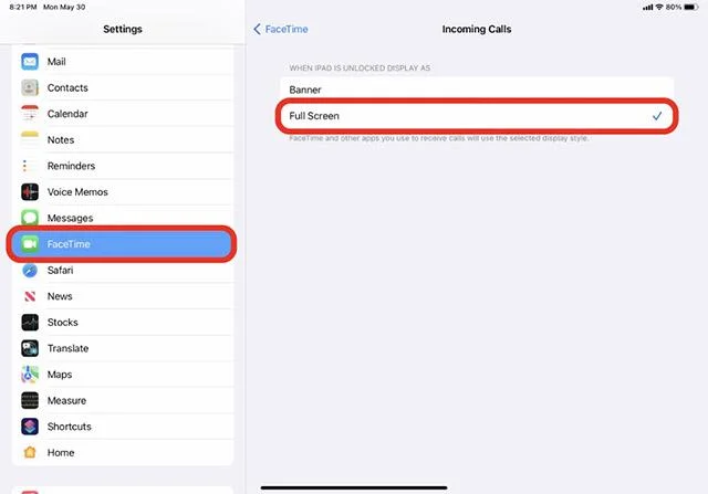Bagaimana untuk mendayakan mod skrin penuh untuk setiap panggilan masuk pada iPhone dan iPad
