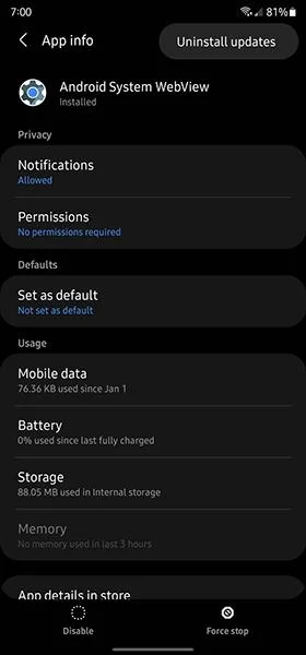 Bagaimana untuk membetulkan ralat ranap apl baru-baru ini pada Android