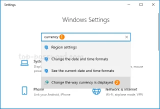 3 langkah untuk menukar format mata wang dalam Windows 10