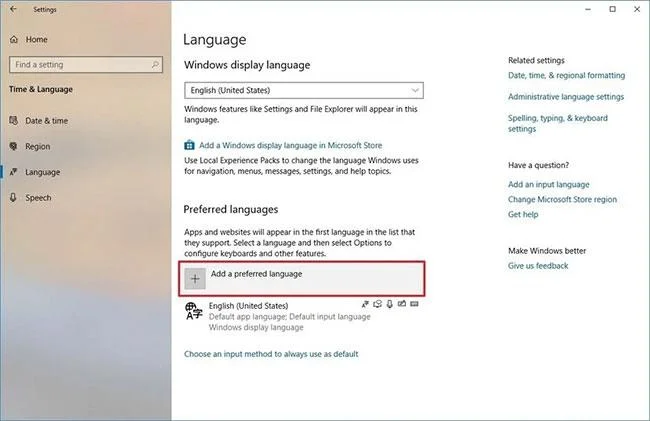 Come cambiare la lingua del sistema in Windows 10