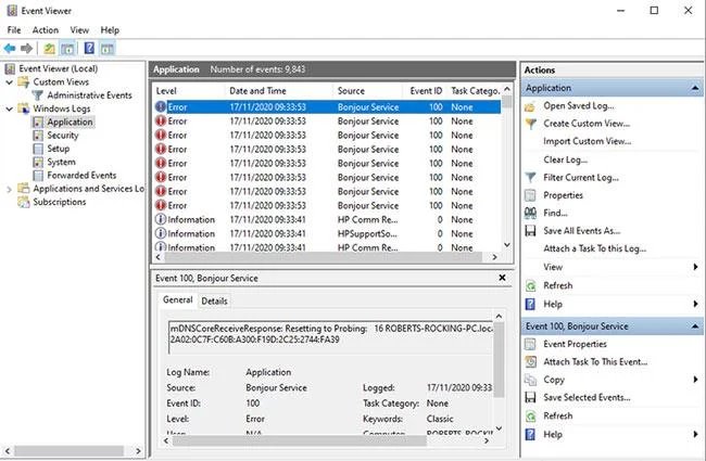 Bagaimana untuk menyelesaikan masalah Windows menggunakan log Pemapar Acara