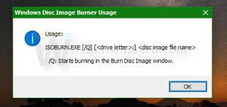 Windows 10 のコマンド プロンプトから ISO ファイルを書き込むためのヒント