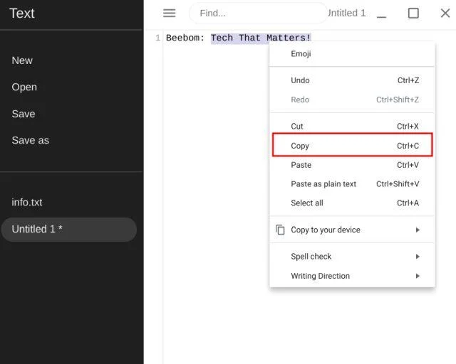 Chromebook'ta nasıl kopyalanıp yapıştırılır