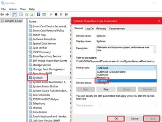 Correction de lhôte de service SysMain utilisant beaucoup de CPU et de mémoire dans Windows 10