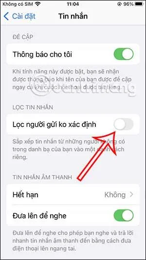 İPhone'da spam mesajları nasıl filtrelenir