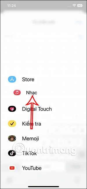 Cara melaraskan aplikasi dalam menu Mesej iPhone