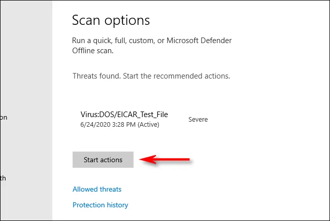 Arahan untuk menggunakan Windows Defender