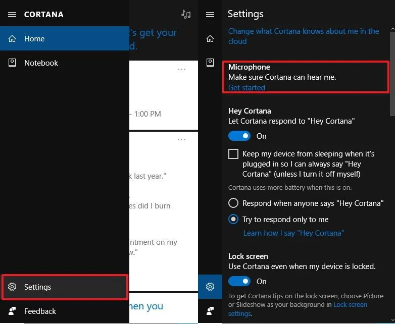 Arahan untuk persediaan optimum untuk Cortana pada Windows 10 (Bahagian 1)