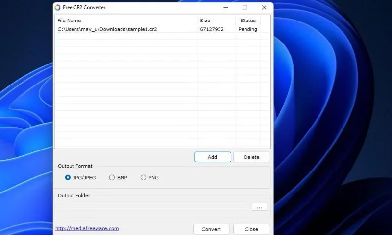 Bagaimana untuk menukar imej CR2 kepada JPG pada Windows