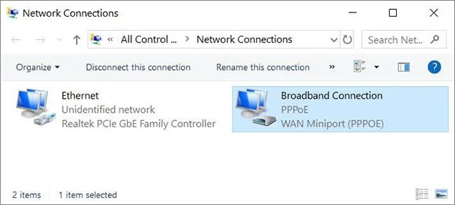 วิธีการตั้งค่าและใช้การเชื่อมต่ออินเทอร์เน็ต PPPoE บน Windows 10