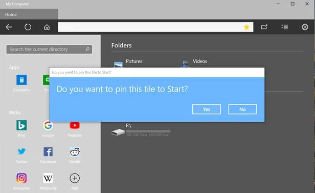 Windows 10'daki Dosya Gezgini'ne mükemmel bir alternatif olan Bilgisayarımı Deneyimleyin