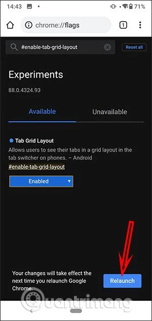 Comment activer les groupes d'onglets Chrome Android